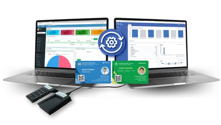 kartu RFID terintegrasi dengan epos dan epesantren, admin sekolah
